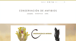 Desktop Screenshot of conservaciondeanfibios.org